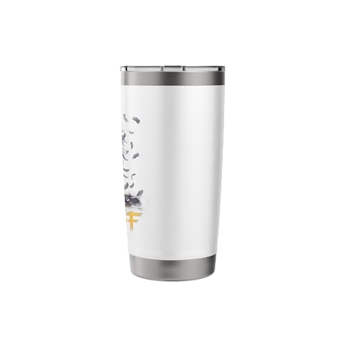 F-Caw-F Messy Bird Shocked Face Feather Chaos Cartoon Humor Stainless Steel Insulated Tumbler