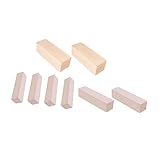 GALPADA 8 Piezas Tablas de Madera sin para Manualidades DIY Madera Natural Resistente para Tallado Pintura y Decoración Creativa Paquete con Varios para Proyectos Artesanales