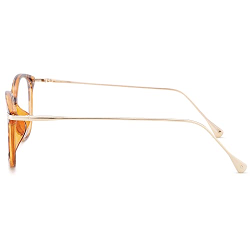 Image of COASION Blue Light Blocking Glasses for Women Vintage Round Anti Blue Ray Computer Game Eyeglasses Small Face