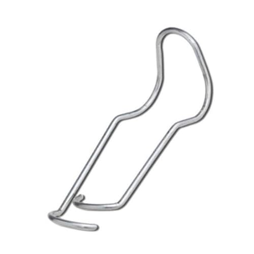 FACAIIO Clip superior de tubo de acero con resorte de presión para invernadero, paquete de 10, para soporte de flores y agricultura, plateado (11-11 mm)