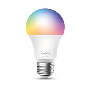 TP-Link Tapo Smart Light Bulbs, 1100 Lumens(75W Equivalent), Matter-Certified, 16M Colors RGBW LED Bulb, Dimmable, CRI>90, Voice Control w/Siri, Alexa & Google Assistant, A19 E26, Tapo L535E