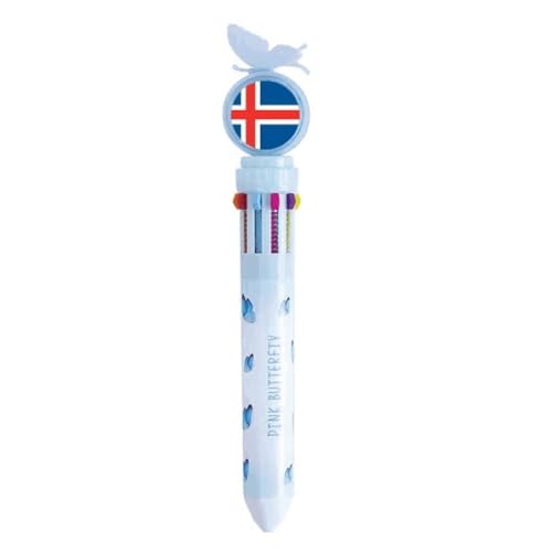 Stylo à bille multicolore Islande pour organiser vos cours au quotidien
