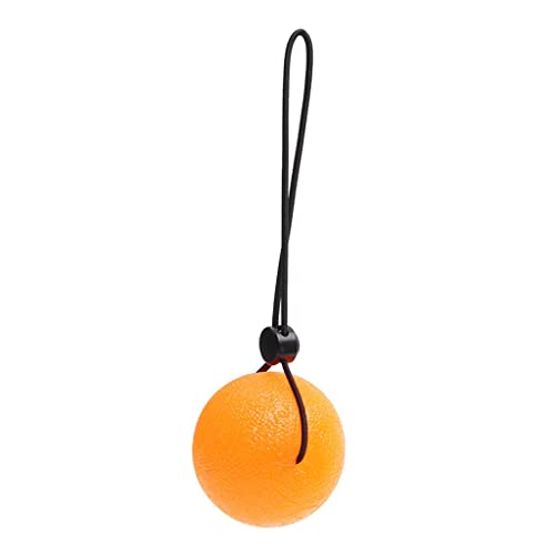 Image of Silicone Grip Ball With Cord Squeeze Exercise Training Stress Relief Orange|DIY, Massager, Machine For Pain Relief for Men And Women, Skin Care Tool, Footrest Stool For Home, Facial tools|
