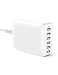 USB Ladegerät 6-Port 60W USB Ladestation Mehrfach mit iSmart Technologie für iPhone 12/11 Pro Max XS Max XR X 8 7 Plus, Galaxy S21 S9 S8 Plus, LG, Huawei, HTC, Smartphones, Tablets, iP-ad Pro Air Mini