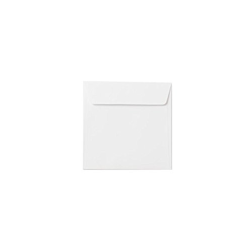 100 buste per lettere, quadrate, 120 g/mq, formato: 22 x 22 cm, chiusura autoadesiva, senza finestra, colore: Bianco polare