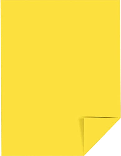 Neenah Wausau Paper 22531 Astrobrights Color Paper, 8.5” X 11”, 24 Lb / 89 Gsm, Solar Yellow, 500 Sheets #TOP3