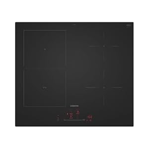 Siemens ED61AHSC1E iQ500, Induktionskochfeld, 60 cm, Kombi-Induktion - mehr Kochfläche für große Töpfe, TouchSlider - Einstellungen per Fingertipp, Bratsensor Pro, Home Connect, rahmenlos, mattschwarz