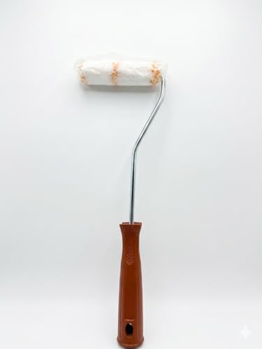 Profesyonel Parmak Boya Rulosu Seti - 10 cm Mikrofiber Rulo Başlığı ve Uzun Saplı Ergonomik Sap, Hassas Yüzeyler ve Köşe Boyamaları için İdeal, Damlatma Yapmaz