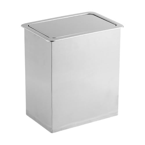 Poubelle couvercle intégré plan de travail cuisine rabat 13 litres S