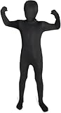 Morphsuits Black Original Kids Costume - Size Large 4'-4'6 (120cm-137cm) (KSBKL)