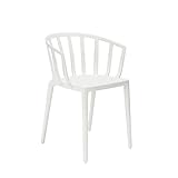 Indoor e Outdoor Kartell 5806/03 Venice Sedia, Policarbonato, Set di 2 Sedie, 51x75x51 cm, Bianco