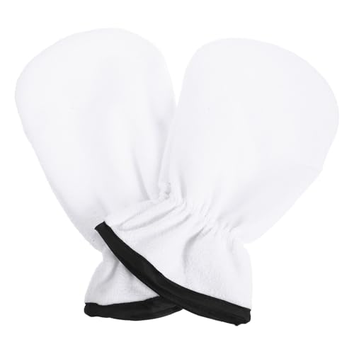Generico Guanti Agli Oli Essenziali Per La Cura Della Spa Guanti Esfolianti Termici Bianchi Idratanti Per Trattamento Mani e Conservazione Del Calore a Casa