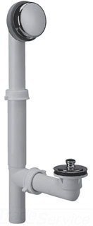 Watco 590-PP-PVC-CP Innovator Push Pull Chrome PVC Bath Waste Assembly