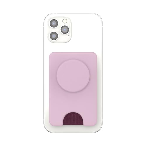 Image of PopSockets Phone Wallet for MagSafe, Phone Card Holder with Grip, Pink - Blush Pink
