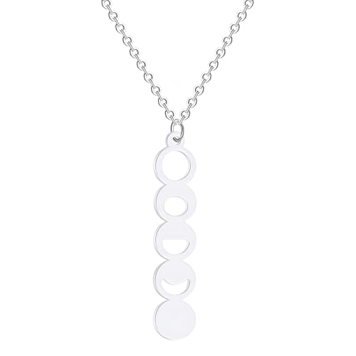 Collier phase de lune en argent 925 : évitez les allergies avec ce pendentif vintage durable