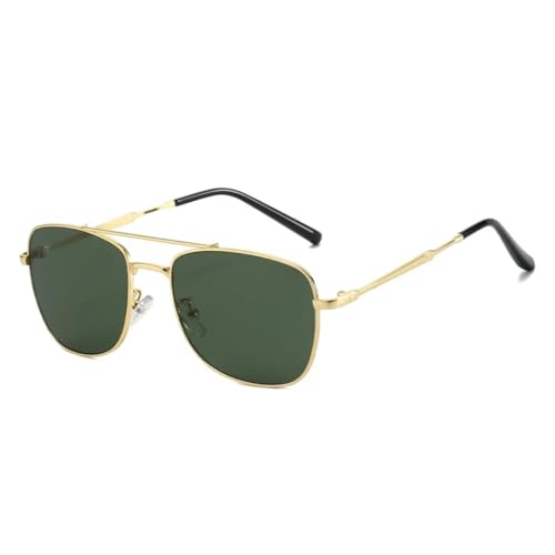 Lunettes de soleil femme double pont métal avec protection UV400