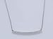 Dazzlingrock Collection 0.10 Cttw Round White Diamond Womens Bar Shape Fashion Pendant 1/10 CT, 14K Solid White Gold