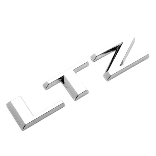Image of Replacement for 2019-2023 Silverado 1500 Rear Tailgate LT LTZ Letter Logo 3D Emblem Badge Sticker Z71 (Chrome, LTZ)