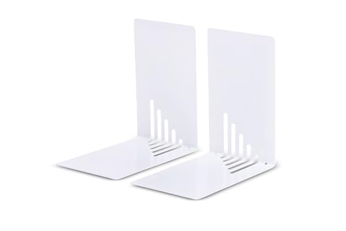 MAUL Buchstütze aus Metall (2er Pack) 14x8,5x14cm | Bücherhalter,...