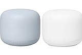 Google Nest WiFi Router Snow with 1 Access Point Mist - Mesh Router for Wireless Internet - Wi-Fi Extender with Smart Speaker - Works with Nest WiFi and Google WiFi Home Wi-Fi Systems (Renewed)