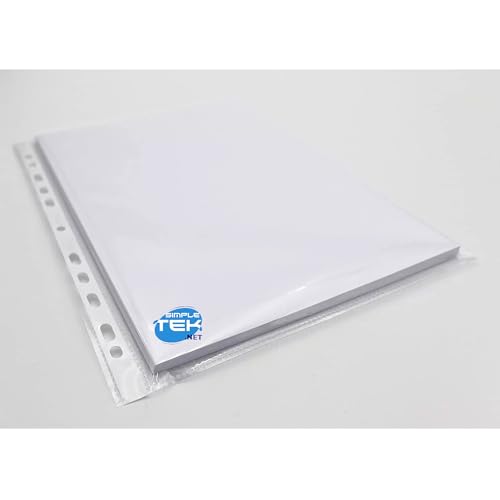 Feuilles de protection documents A4 enveloppes perforées classeur 50x - 2