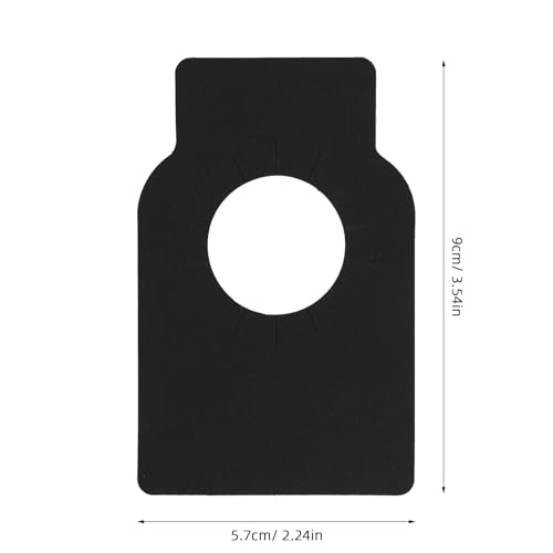 Etiquetas reutilizables lisas 200 negro para identificar botellas 3