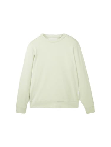 TOM TAILOR Herren Basic Crewneck Sweatshirt, 35169 - Tender Sea Green, M