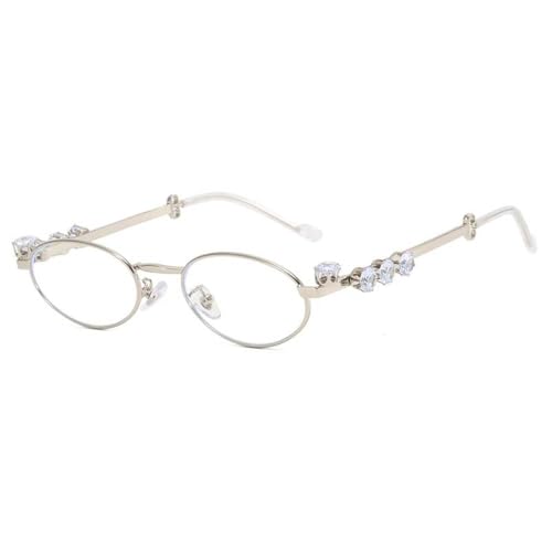 Lunettes de soleil perle et diamant monture ovale pour fille et femme