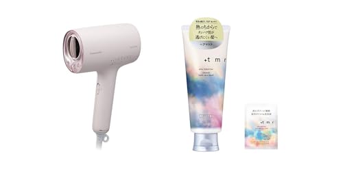 パナソニック ヘアドライヤー ナノケア 高浸透ナノイー&ミネラル搭載 コンパクト ナイトキャップノズル さくらピンク EH-NA0K-P + プラストゥモロー +tmr : ヒートケアマスク 145g +おまけ 【スムース】 ダメージ補修 タンパク質 保護 コーティング うねり対策 ヘアパック トリートメント 洗い流す 傷んだ髪