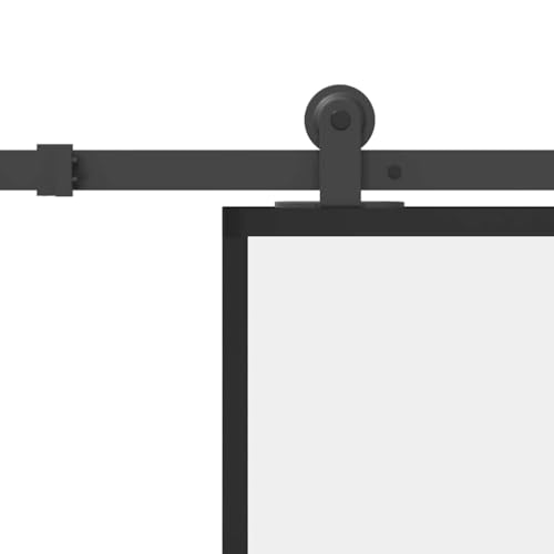 HFXHIJXQ Porte Coulissante en Verre ESG et Aluminium avec Rail 76x205 cm – vue 5