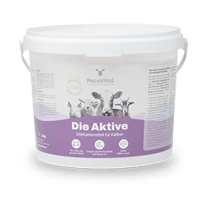 PecuVital DIE AKTIVE - Diätfutter gegen Kälberdurchfall [hochverträglich] 1 kg Vorbeugung & Behandlung von Durchfall - Elektrolyte, Vitamine, Zink, Eisen, Omega 3 & Energie für geschwächte Kälber