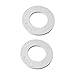 Menolana 2Pcs Fractional Micro Weight Plates Change Weight 2 inch Steel Insert Additional Plates for Fitness Workout Powerlifting Gym, White 0.25kg
