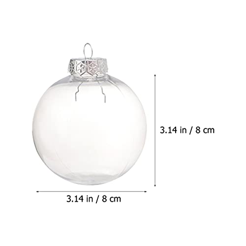 Boules de Noël transparentes incassables et décorations suspendues robustes - 3