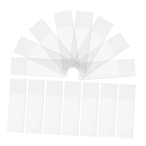 50pcs Microscope Slide Laboratory Slides Glass Slides Microscopy Slides Experiment Slides Microscope Accessories Microscopic Slides Transparent CHILDWEET