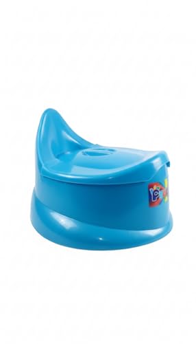 Image of 2 in 1 Potty Training Seat for 1+ Year Old Kids Adaptable Toilet Training Chair with Removable Potty Bowl & Non-Slip Base Comfortable Potty Trainer for Boys & Girl (Blue)