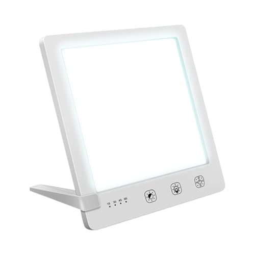 Lumo Therapy Light Therapy Lamp - 10000 Lux HappyLight, UV-Free LED Bright White Light with Adjustable Brightness, Timer & Stand - Boost Mood, Energy & Focus for Home Office Desk and Bedside