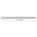 BIBABLYKE Transparent Triangular Ruler Architect Scale Ruler 0-15cm Straight Ruler for Ideal for Teacher Student Architect