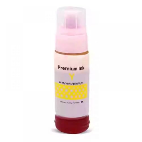 Bouteille d'Encre de Remplacement GI-71 Jaune pour Série G