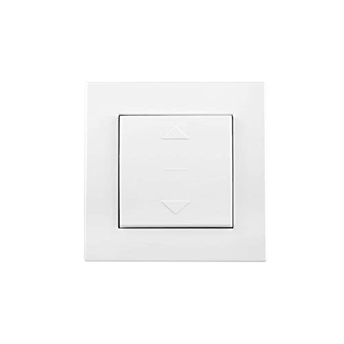 Bouton-poussoir pour moteur volet jarolift type 2 blanc encastrable