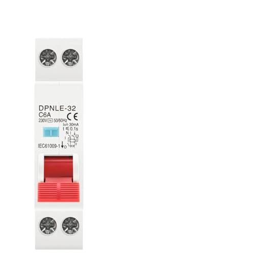 Disjoncteur différentiel 10A 1P+N 18mm 6kA pour tableau électrique AC 230V