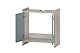 Schildmeyer Waschbeckenunterschrank Lindholm 154365, Sandeiche Dekor/Taubenblau, 56,9 x 33 x 62,4 cm