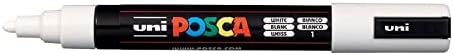 uni-ball Posca PC-5M Medium Bullet Tip Marker - White,152637000