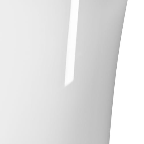 Vase à fleurs blanc 22cm Leonardo 073752 grand pot de fleurs table - 4