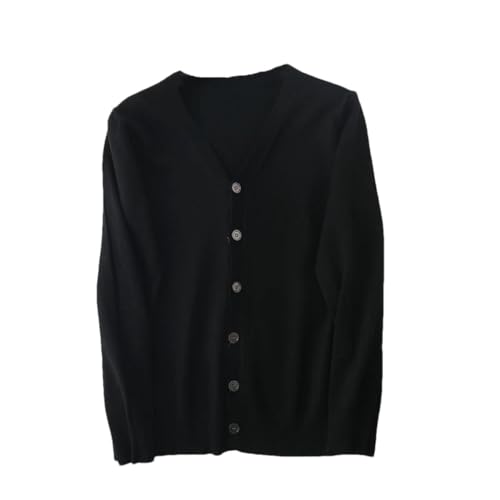 Men's Cardigan Sweaters Long Sleeve V-Neck Thin Loose Solid Large Size Casual Sweater Tops