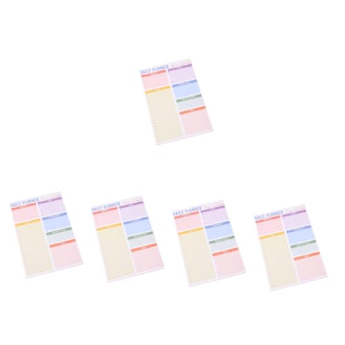 Tofficu 5 Piezas 1 cuaderno de diario notas marcadores de pizarra blanca borrado en seco pegatinas the office agenda diaria blocs de mensajes portátiles pads de mensajes multifunción papel