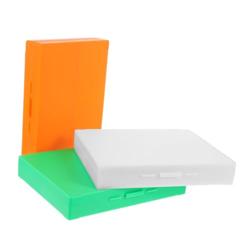 3pcs Boxes Microscope Slide Tray Laboratory Supply Microscope Slide Plates Microscope Slide Storage Tray Microscope Accessories Reusable Slides Boxes Microscope Slide Holder