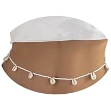 Boho Puka Beaded Shell Waist Chain Bikini Belly Chain,Bohemian Body Chain Belt Shells Beach Belly Jewelry for Women and Girls Body Jewelry Accessories