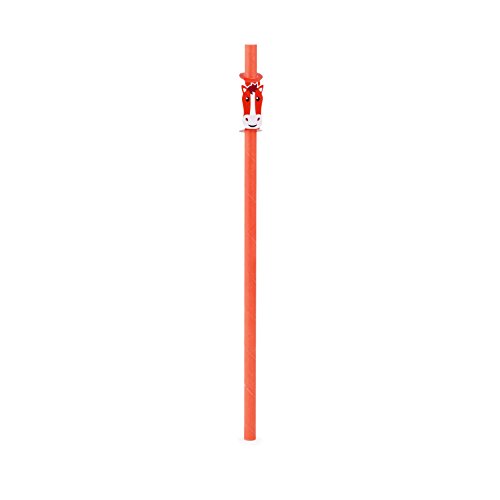 Kikkerland Farm Paper Straws, Pack de 12, Multicolor miniatura 4