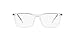A|X ARMANI EXCHANGE mens Ax3077 Prescription Eyewear Frames, Crystal/Demo Lens, 54 mm US
