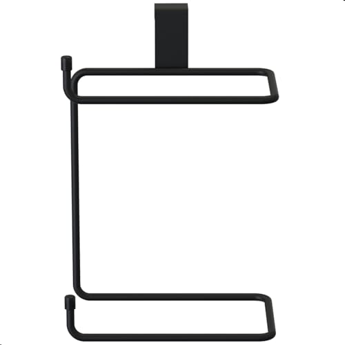 S3GShop, Porta Papel Higiênico Caixa Acoplada Suporte Preto ARM